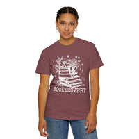 Booktrovert - Comfort Colors | Trendy Women's T-Shirt. Direct to Garment. Printed & Shipped in the USA. Unisex Sizes.
