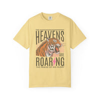 The Heavens Are Roaring, Vintage - Comfort Colors | Trendy Women's T-Shirt. Direct to Garment. Printed & Shipped in the USA. Unisex Sizes.