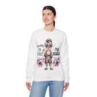 Retired Not Expired, Leopard Funny Grandma – Gildan Heavy Blend | Trendy Women’s Soft Sweatshirt. Direct to Garment. Printed & Shipped in the USA. Unisex Sizes.