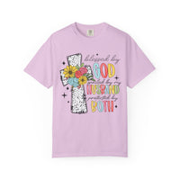 Blessed by God, Spoiled by Husband, Protect by Both - Comfort Colors | Trendy Women's T-Shirt. Direct to Garment. Printed & Shipped in the USA. Unisex Sizes.