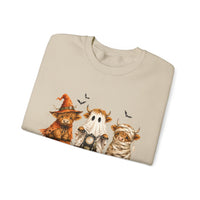 Highland Cows Halloween Costumes– Gildan Heavy Blend | Trendy Women’s Soft Sweatshirt. Direct to Garment. Printed & Shipped in the USA. Unisex Sizes.