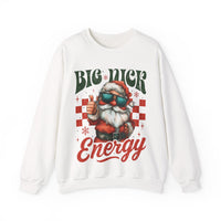 Big Nick Energy - Retro Santa Thumbs Up – Gildan Heavy Blend | Trendy Men's and Women’s Soft Sweatshirt. Direct to Garment. Printed & Shipped in the USA. Unisex Sizes.