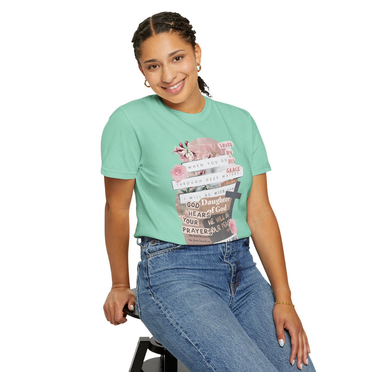 Christian Scrapbook - Comfort Colors | Trendy Women's T-Shirt. Direct to Garment. Printed & Shipped in the USA. Unisex Sizes.