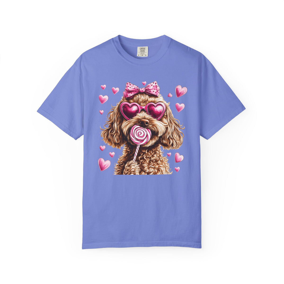 Goldendoodle Love - Comfort Colors | Trendy Women's T-Shirt. Direct to Garment. Printed & Shipped in the USA. Unisex Sizes.