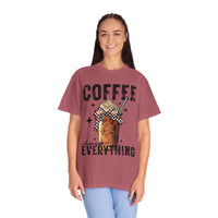 Coffee Changes Everything, Iced Coffee, Coffee Lovers - Comfort Colors | Trendy Women's T-Shirt. Direct to Garment. Printed & Shipped in the USA. Unisex Sizes.