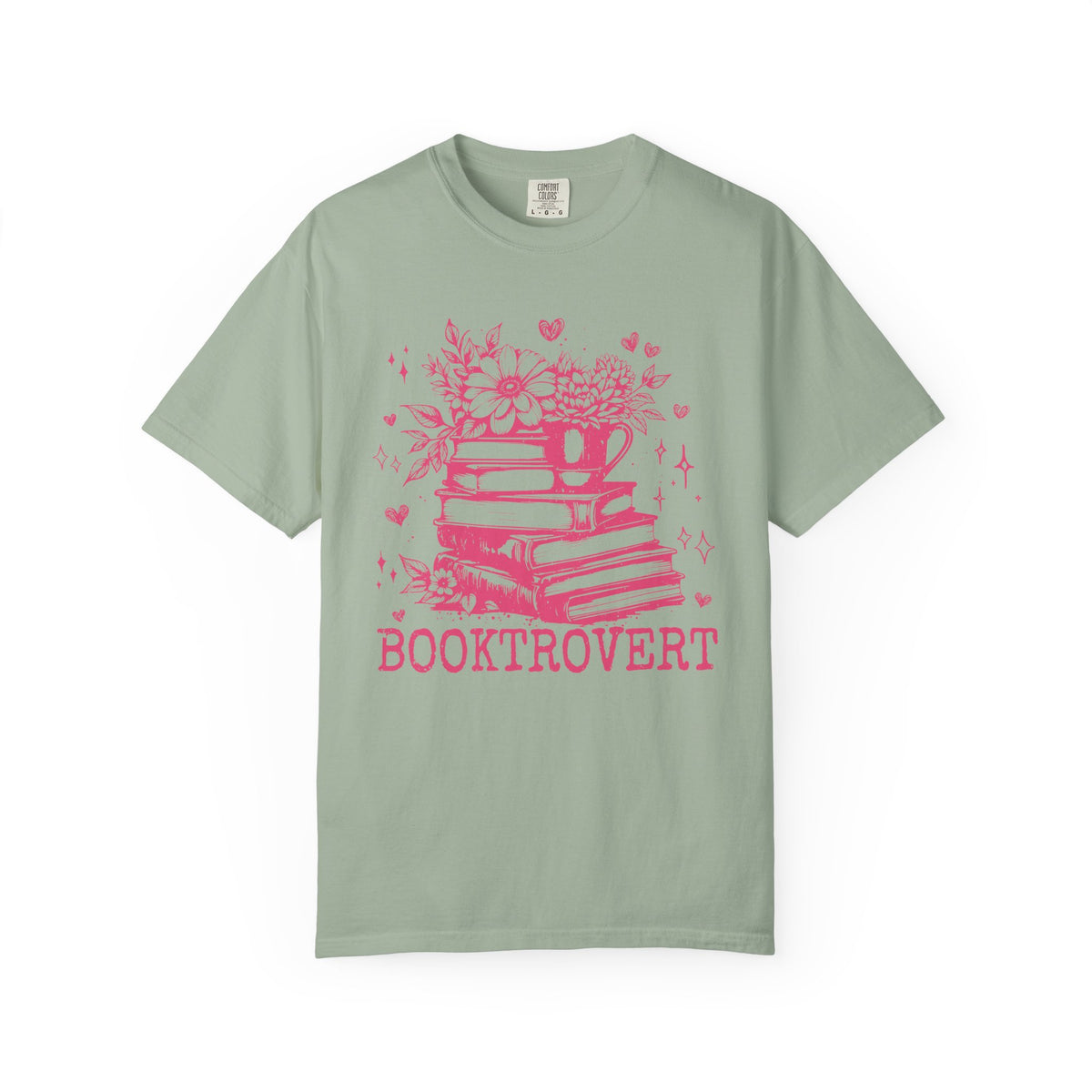 Booktrovert - Comfort Colors | Trendy Women's T-Shirt. Direct to Garment. Printed & Shipped in the USA. Unisex Sizes.