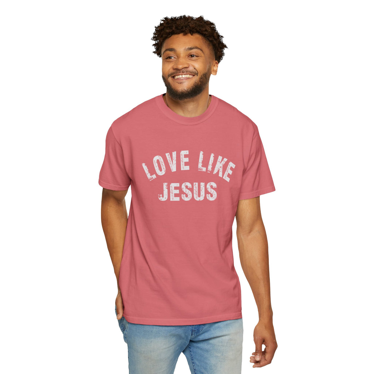 Love Like Jesus - Comfort Colors | Trendy Men's and Women's T-Shirt. Direct to Garment. Printed & Shipped in the USA. Unisex Sizes.
