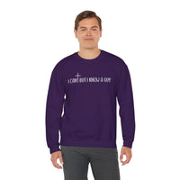 I Can't But I Know A Guy - Jesus – Gildan Heavy Blend | Trendy Men's and Women’s Soft Sweatshirt. Direct to Garment. Printed & Shipped in the USA. Unisex Sizes.