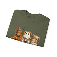 Highland Cows Halloween Costumes– Gildan Heavy Blend | Trendy Women’s Soft Sweatshirt. Direct to Garment. Printed & Shipped in the USA. Unisex Sizes.