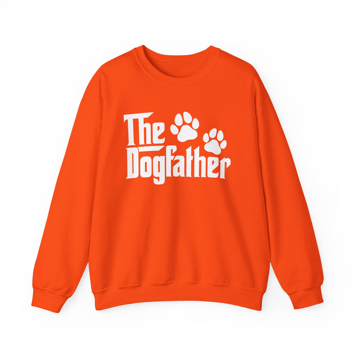 The DogFather – Gildan Heavy Blend | Trendy Men's Soft Sweatshirt. Direct to Garment. Printed & Shipped in the USA. Unisex Sizes.