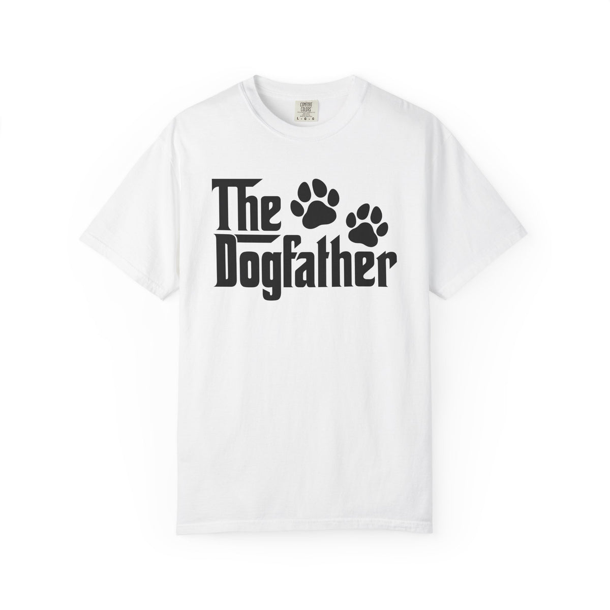 The DogFather - Comfort Colors | Trendy Men's T-Shirt. Direct to Garment. Printed & Shipped in the USA. Unisex Sizes.