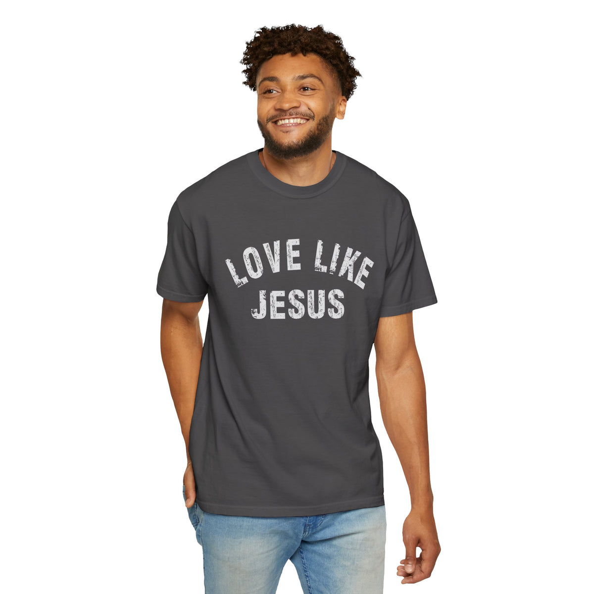 Love Like Jesus - Comfort Colors | Trendy Men's and Women's T-Shirt. Direct to Garment. Printed & Shipped in the USA. Unisex Sizes.