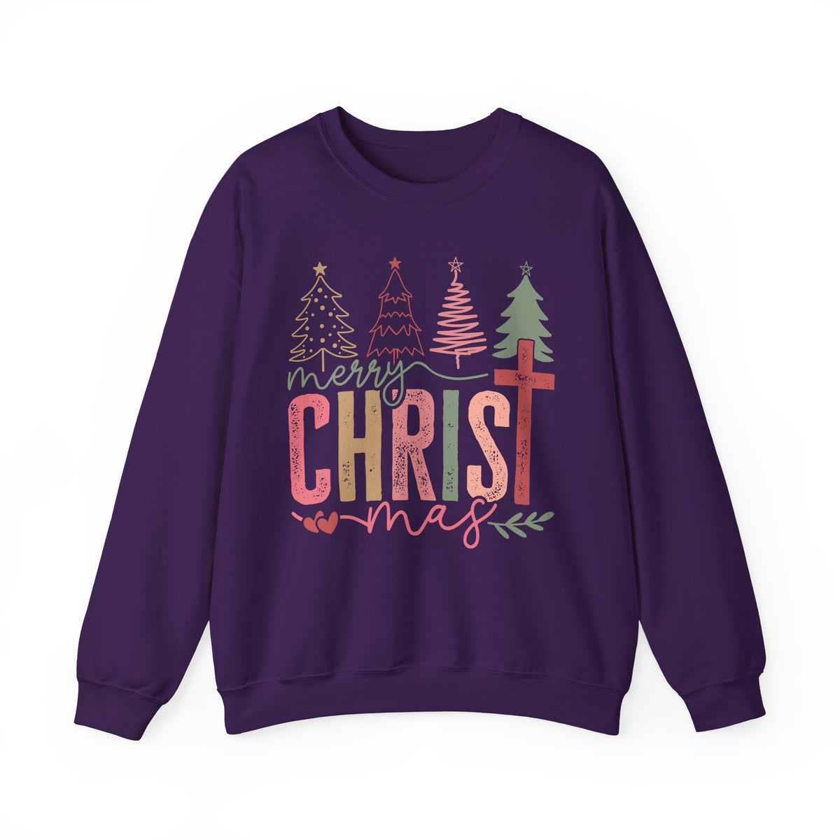 Merry ChrisTmas Christian Faith Graphic – Gildan Heavy Blend | Trendy Women’s Soft Sweatshirt. Direct to Garment. Printed & Shipped in the USA. Unisex Sizes.