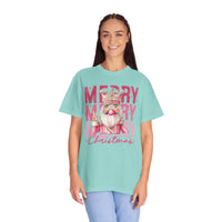 Merry Christmas — Cute Pink Bubblegum Nutcracker  - Comfort Colors | Trendy Women's T-Shirt. Direct to Garment. Printed & Shipped in the USA. Unisex Sizes.