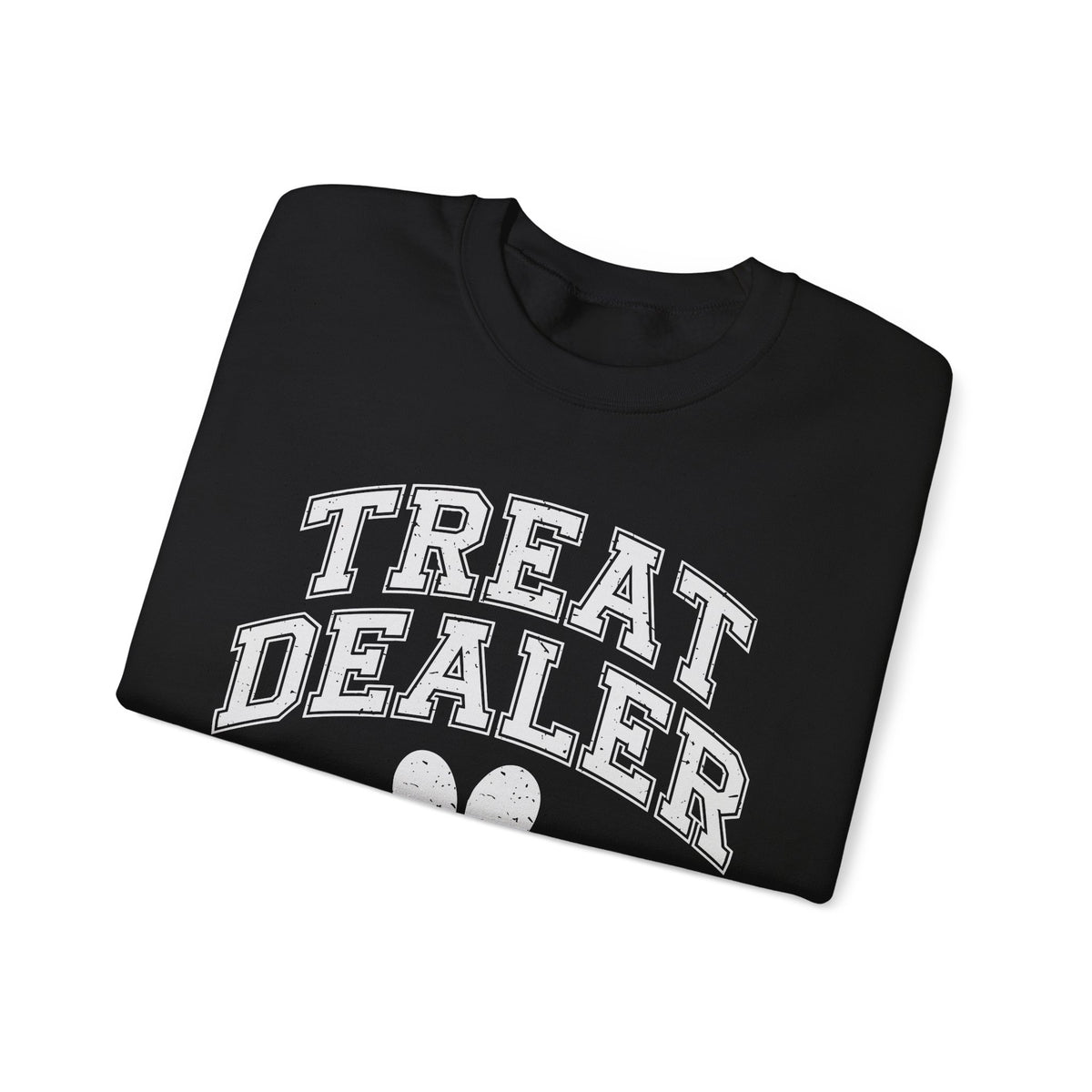 Treat Dealer, Dog Lover – Gildan Heavy Blend | Trendy Men's and Women’s Soft Sweatshirt. Direct to Garment. Printed & Shipped in the USA. Unisex Sizes.