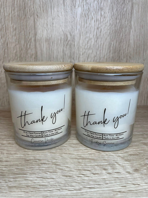 Thank You (Endless Summer) 10 oz. Soy Wax Candle - Glass Jar