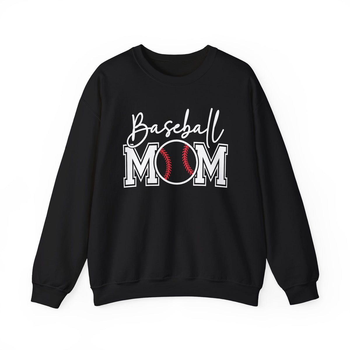 Baseball Mom – Gildan Heavy Blend | Trendy Women’s Soft Sweatshirt. Direct to Garment. Printed & Shipped in the USA. Unisex Sizes.