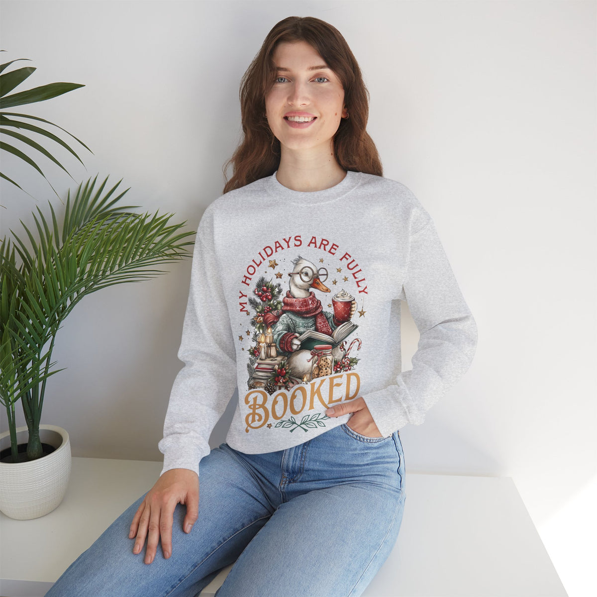 My Holidays are Fully Booked – Gildan Heavy Blend | Trendy Women’s Soft Sweatshirt. Direct to Garment. Printed & Shipped in the USA. Unisex Sizes.