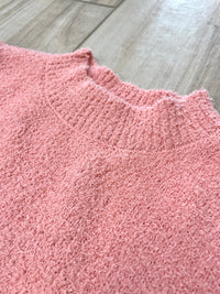 Short Sleeve (Coral Pink) Soft Sweater