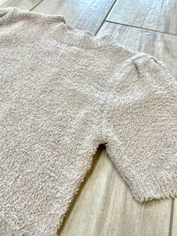 Short Sleeve (Khaki) Soft Sweater