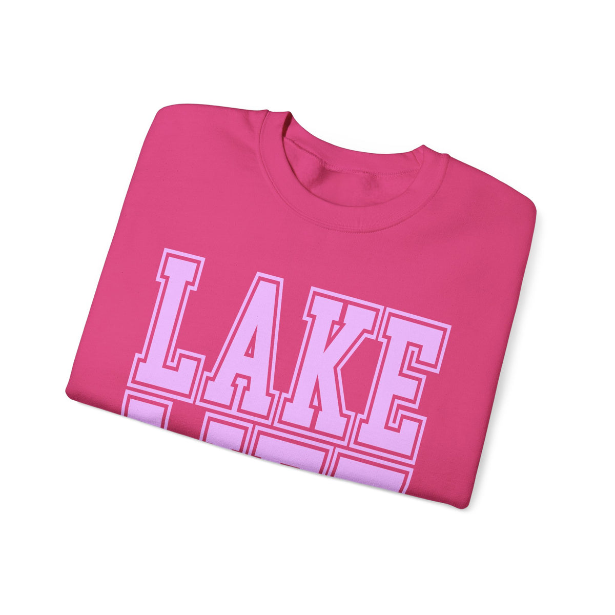 Lake Life – Gildan Heavy Blend | Trendy Men's & Women’s Soft Sweatshirt. Direct to Garment. Printed & Shipped in the USA. Unisex Sizes.