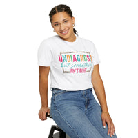 Undiagnosed But Somethin' Ain't Right Funny Mental Health - Comfort Colors | Trendy Women's T-Shirt. Direct to Garment. Printed & Shipped in the USA. Unisex Sizes.