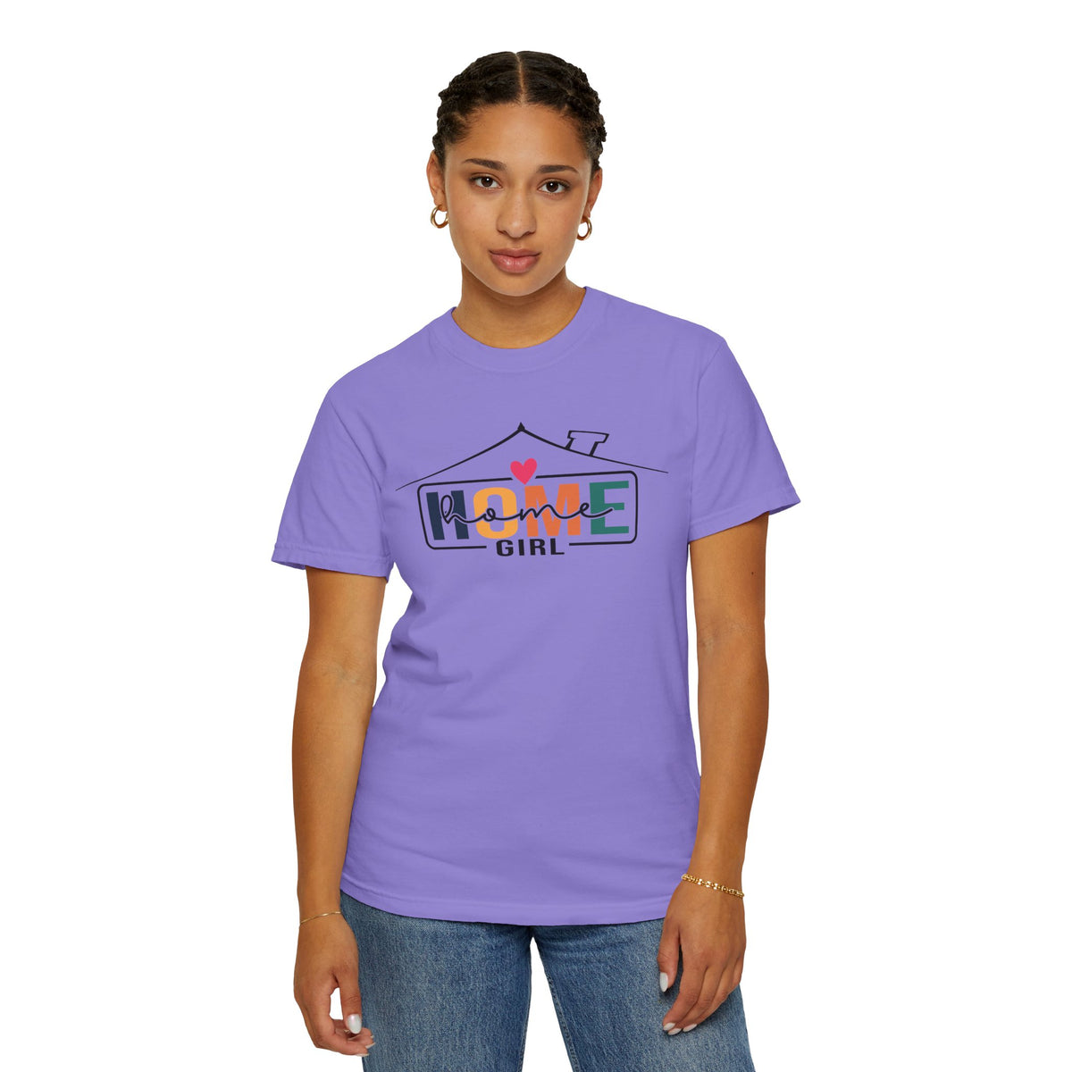 Home Girl - Real Estate Life - Comfort Colors | Trendy Women's T-Shirt. Direct to Garment. Printed & Shipped in the USA. Unisex Sizes.