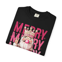 Merry Christmas — Cute Pink Bubblegum Nutcracker  - Comfort Colors | Trendy Women's T-Shirt. Direct to Garment. Printed & Shipped in the USA. Unisex Sizes.