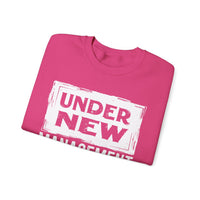 Under New Management "Speak To My Fiance" – Gildan Heavy Blend | Trendy Men's and Women’s Soft Sweatshirt. Direct to Garment. Printed & Shipped in the USA. Unisex Sizes.