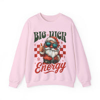 Big Nick Energy - Retro Santa Thumbs Up – Gildan Heavy Blend | Trendy Men's and Women’s Soft Sweatshirt. Direct to Garment. Printed & Shipped in the USA. Unisex Sizes.