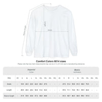 Weekends, Coffee & Books - Comfort Colors | Trendy Women's and Men's Long Sleeve T-Shirt. Direct to Garment. Printed & Shipped in the USA. Unisex Sizes.