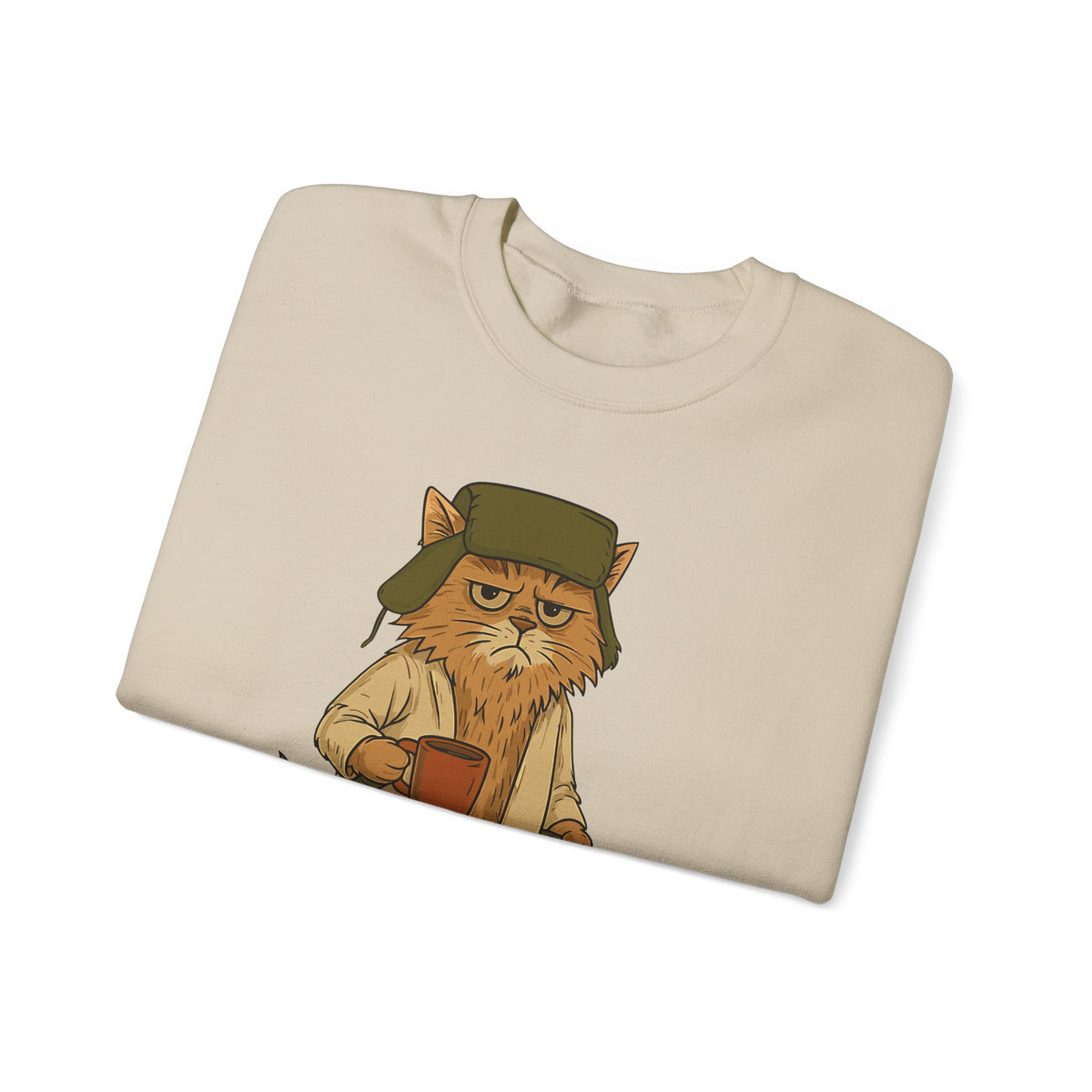 Litter's Full, Funny Cat – Gildan Heavy Blend | Trendy Men's and Women’s Soft Sweatshirt. Direct to Garment. Printed & Shipped in the USA. Unisex Sizes.