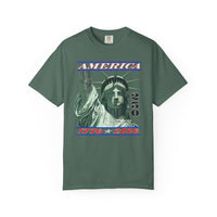 America's 250th Birthday, Statue of Liberty - Comfort Colors | Trendy Men's and Women's T-Shirt. Direct to Garment. Printed & Shipped in the USA. Unisex Sizes.