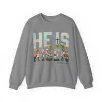 He Is Risen, Christian Floral Easter – Gildan Heavy Blend | Trendy Women’s Soft Sweatshirt. Direct to Garment. Printed & Shipped in the USA. Unisex Sizes.