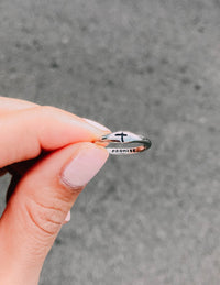 "Promise" Silver-Colored Promise Ring