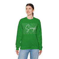 Single, Typography – Gildan Heavy Blend | Trendy Women’s Soft Sweatshirt. Direct to Garment. Printed & Shipped in the USA. Unisex Sizes.