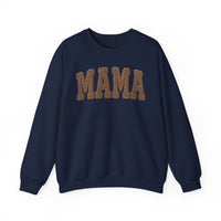 Mama, Faux Knit – Gildan Heavy Blend | Trendy Women’s Soft Sweatshirt. Direct to Garment. Printed & Shipped in the USA. Unisex Sizes.