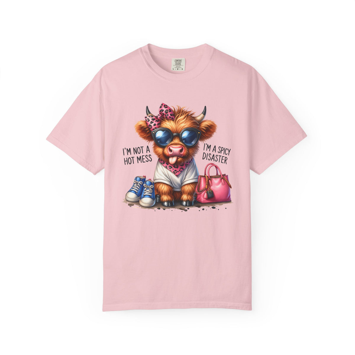 I'm Not a Hot Mess, I'm a Spicy Disaster - Comfort Colors | Trendy Women's T-Shirt. Direct to Garment. Printed & Shipped in the USA. Unisex Sizes.