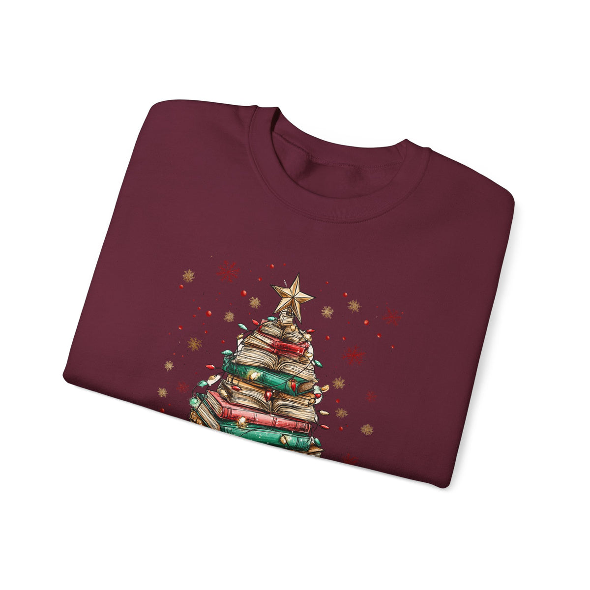 All Booked For Christmas – Gildan Heavy Blend | Trendy Women’s Soft Sweatshirt. Direct to Garment. Printed & Shipped in the USA. Unisex Sizes.