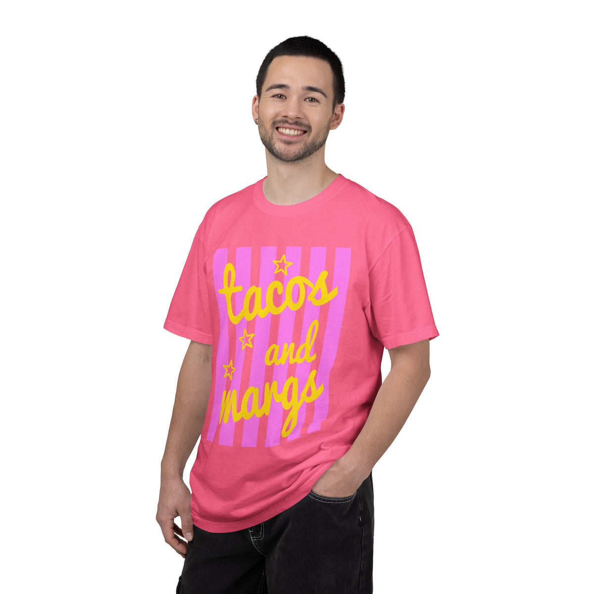 Tacos and Margs - Comfort Colors | Trendy Women's T-Shirt. Direct to Garment. Printed & Shipped in the USA. Unisex Sizes.