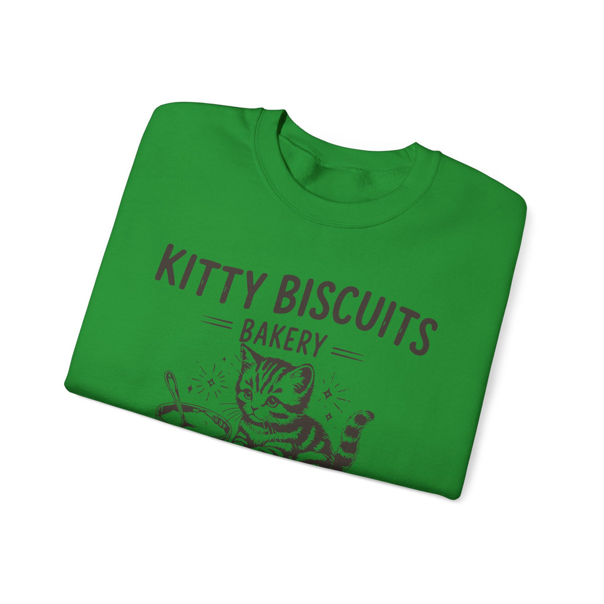 Kitty Biscuits Bakery – Gildan Heavy Blend | Trendy Women’s and Men's Soft Sweatshirt. Direct to Garment. Printed & Shipped in the USA. Unisex Sizes.