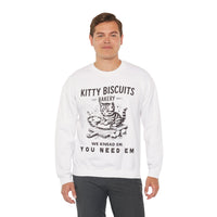 Kitty Biscuits Bakery – Gildan Heavy Blend | Trendy Women’s and Men's Soft Sweatshirt. Direct to Garment. Printed & Shipped in the USA. Unisex Sizes.
