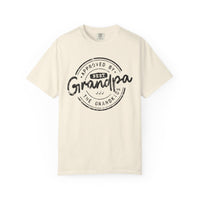 Best Grandpa, Approved by the Grandkids - Comfort Colors | Trendy Men's T-Shirt. Direct to Garment. Printed & Shipped in the USA. Unisex Sizes.