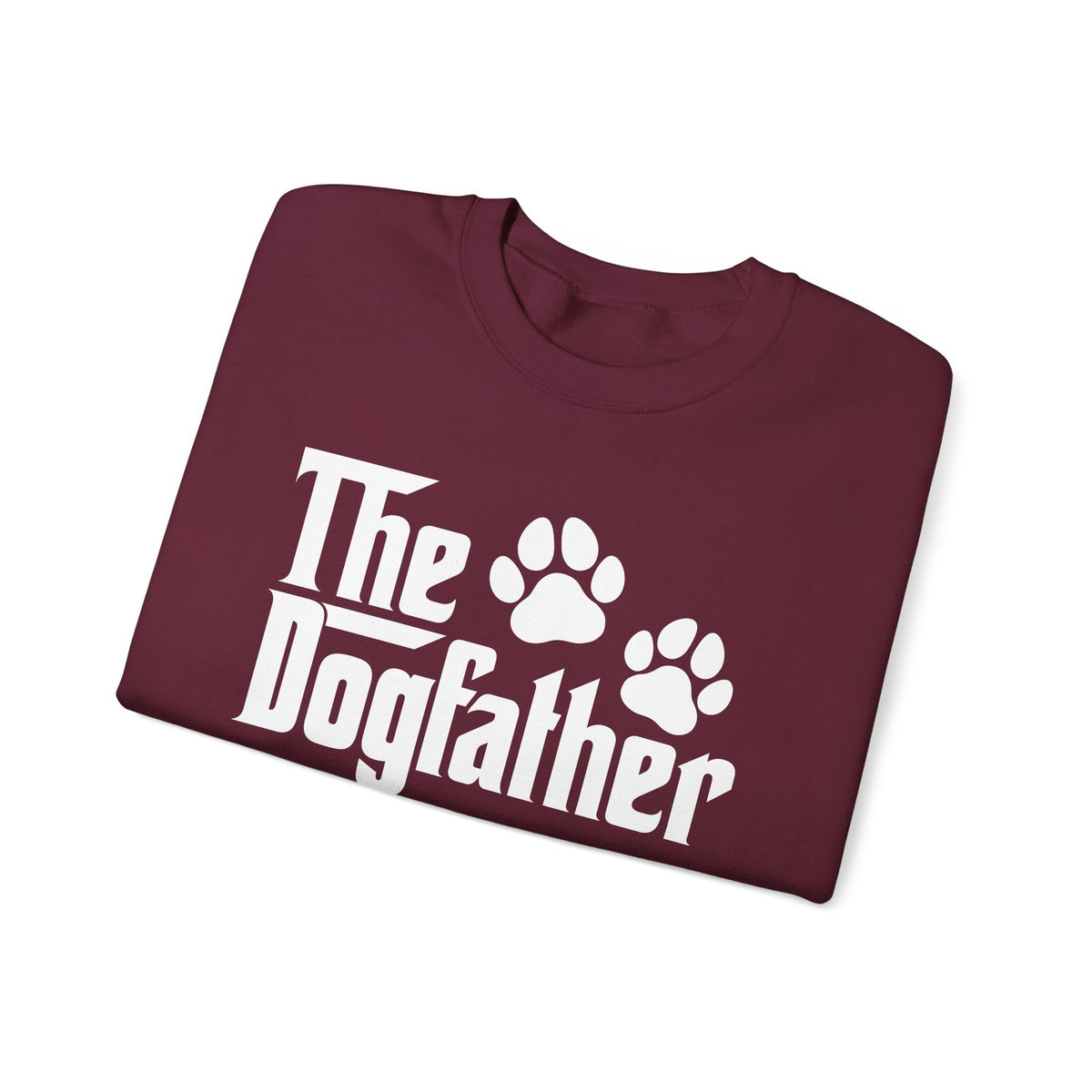 The DogFather – Gildan Heavy Blend | Trendy Men's Soft Sweatshirt. Direct to Garment. Printed & Shipped in the USA. Unisex Sizes.