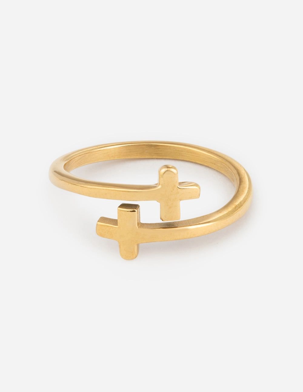 Cross Gold-Wrapped Ring