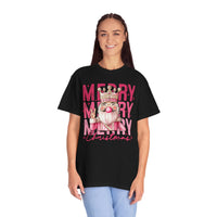 Merry Christmas — Cute Pink Bubblegum Nutcracker  - Comfort Colors | Trendy Women's T-Shirt. Direct to Garment. Printed & Shipped in the USA. Unisex Sizes.