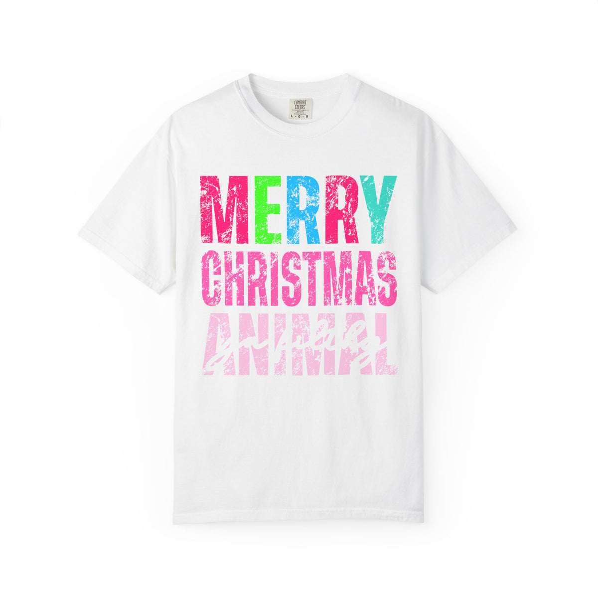 Merry Christmas Ya Filthy Animal - Comfort Colors | Trendy Women's T-Shirt. Direct to Garment. Printed & Shipped in the USA. Unisex Sizes.