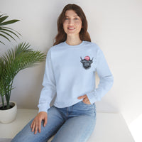 Head Heffa Highland Cow, Front & Back Print – Gildan Heavy Blend | Trendy Women’s Soft Sweatshirt. Direct to Garment. Printed & Shipped in the USA. Unisex Sizes.