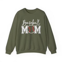 Baseball Mom – Gildan Heavy Blend | Trendy Women’s Soft Sweatshirt. Direct to Garment. Printed & Shipped in the USA. Unisex Sizes.