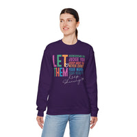 Let Them - Keep Shining – Gildan Heavy Blend | Trendy Women’s Soft Sweatshirt. Direct to Garment. Printed & Shipped in the USA. Unisex Sizes.